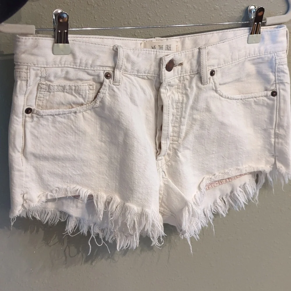 Festival Free People we the free soft relaxed framed raw Fringe Hem